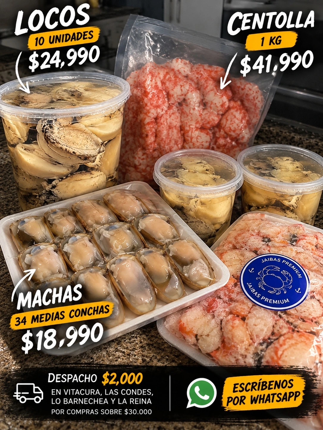Selección de productos del mar